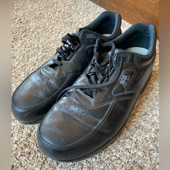 Sas Time Out Tripad Comfort Shoes Black Mens 13.5 W Leather - Picture 1 of 7